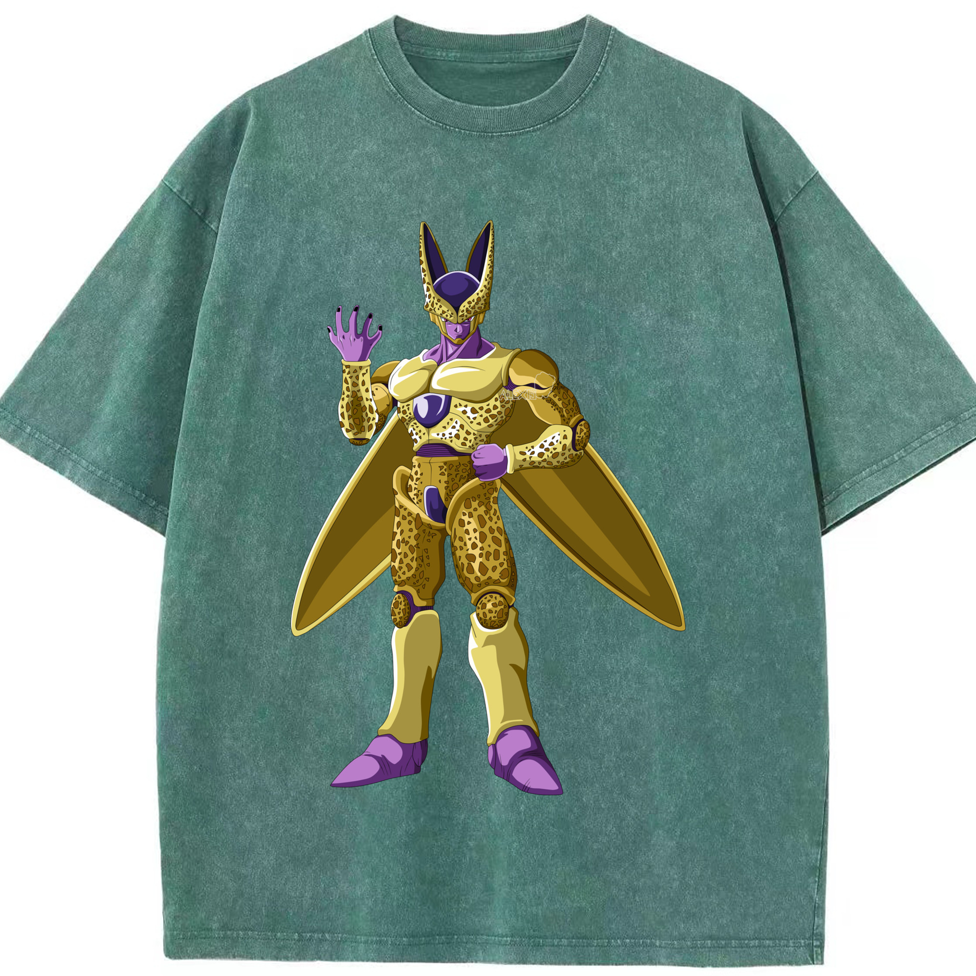 （画像用） ドラゴンボール セル DRAGON BALL Cell 綿100% ヴィンテージ風 半袖Tシャツ（フロントプリント）